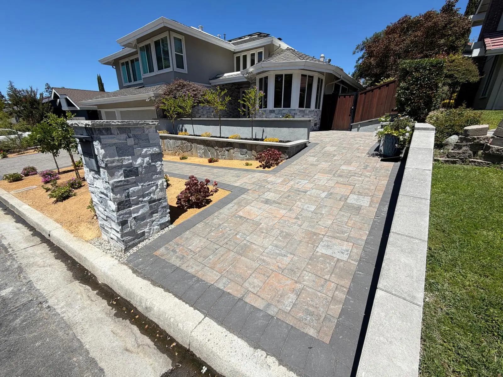 Paver installation San Francisco Bay Area - Vertex General Contractor patios driveways walkways
